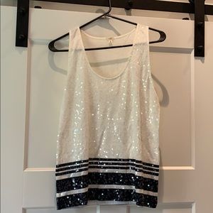 Jcrew sequin tank top